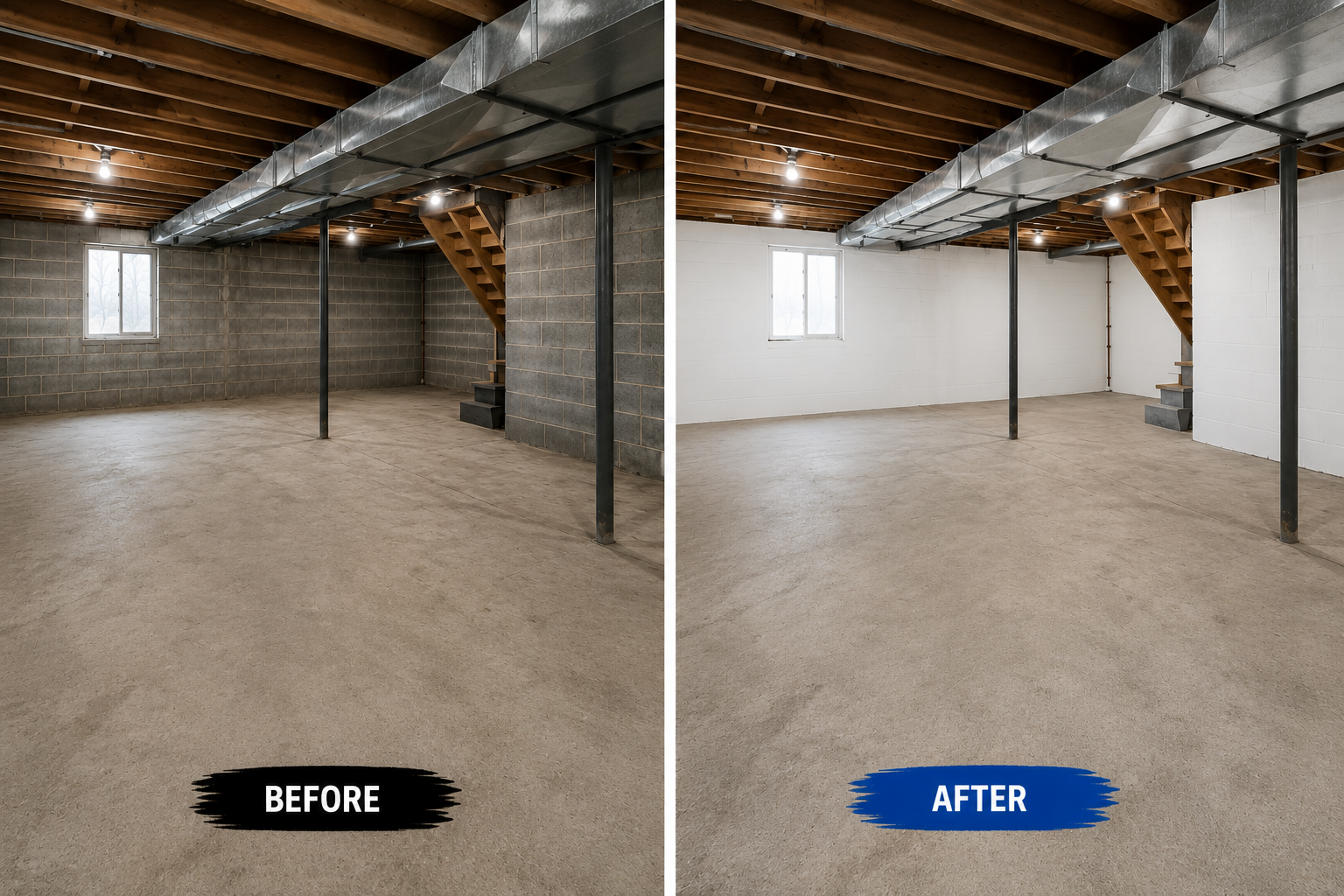 Bloomsbury basement before and after