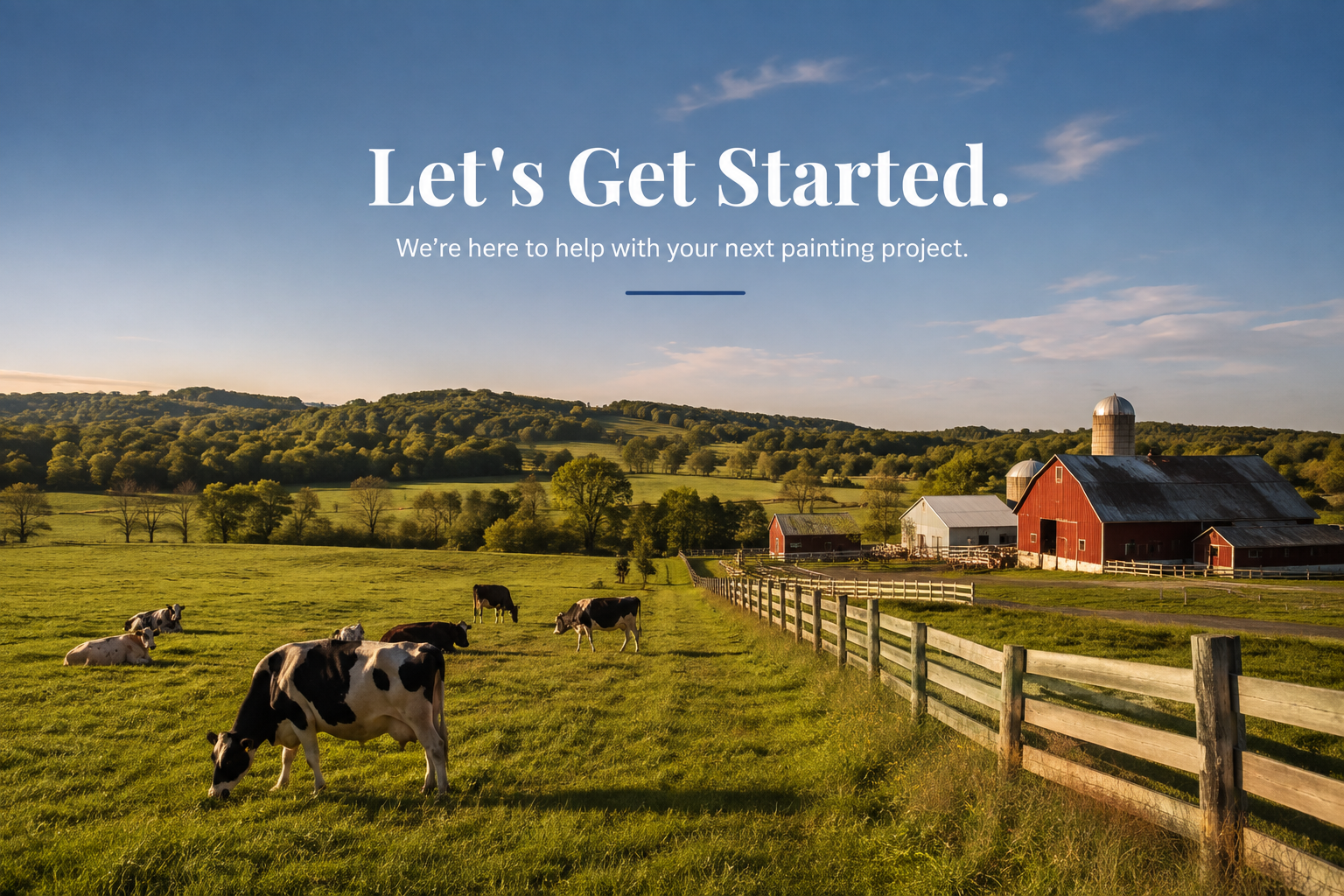 Hunterdon County NJ farmland — where Hunterdon Painting serves